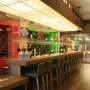 Vinappris Wine Bar and Sky TV Channel, Fort Dunlop | Bar View with TV studio to rear | Interior Designers